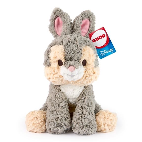 GUND Disney Official Thumper Plush, Disney Cozys Collection, Bambi Toys, Bunny Rabbit Stuffed Animal for Ages 1 and Up, Gray, 10”