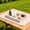 White, variant on Serving Tray with Wine Glass Holder, Couch Snack Tray with Handles for Wine, Cheese and Fruit, Tray for Sofa, Coffee Table, Wedding and Housewarming Gift