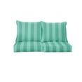 thumbnail image 4 of Sorra Home  Preview Capri Outdoor/Indoor  Deep Seating Loveseat Pillow and Cushion Set  22.5in x 22.5in x 5in 22.5in x 22.5in x 5in - Preview Lagoon, 4 of 5