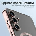 thumbnail image 4 of Dteck Soft Clear Case for Samsung Galaxy S25, Camera Lens Full Protection, Compatible with MagSafe Wireless Charging, Shockproof Electroplated TPU Phone Cover,Rosegold, 4 of 5