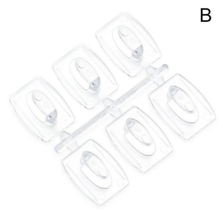 

Wall Transparent Removable Hook Strong Seemless Cable Clamp Adhesive Hooks B7Y1