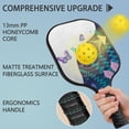 thumbnail image 4 of Pickleball Paddles Set Of 1, Fiberglass Surface, Boho Butterfly Decor, 1 Paddle, 2 Balls & Bag, 4 of 5