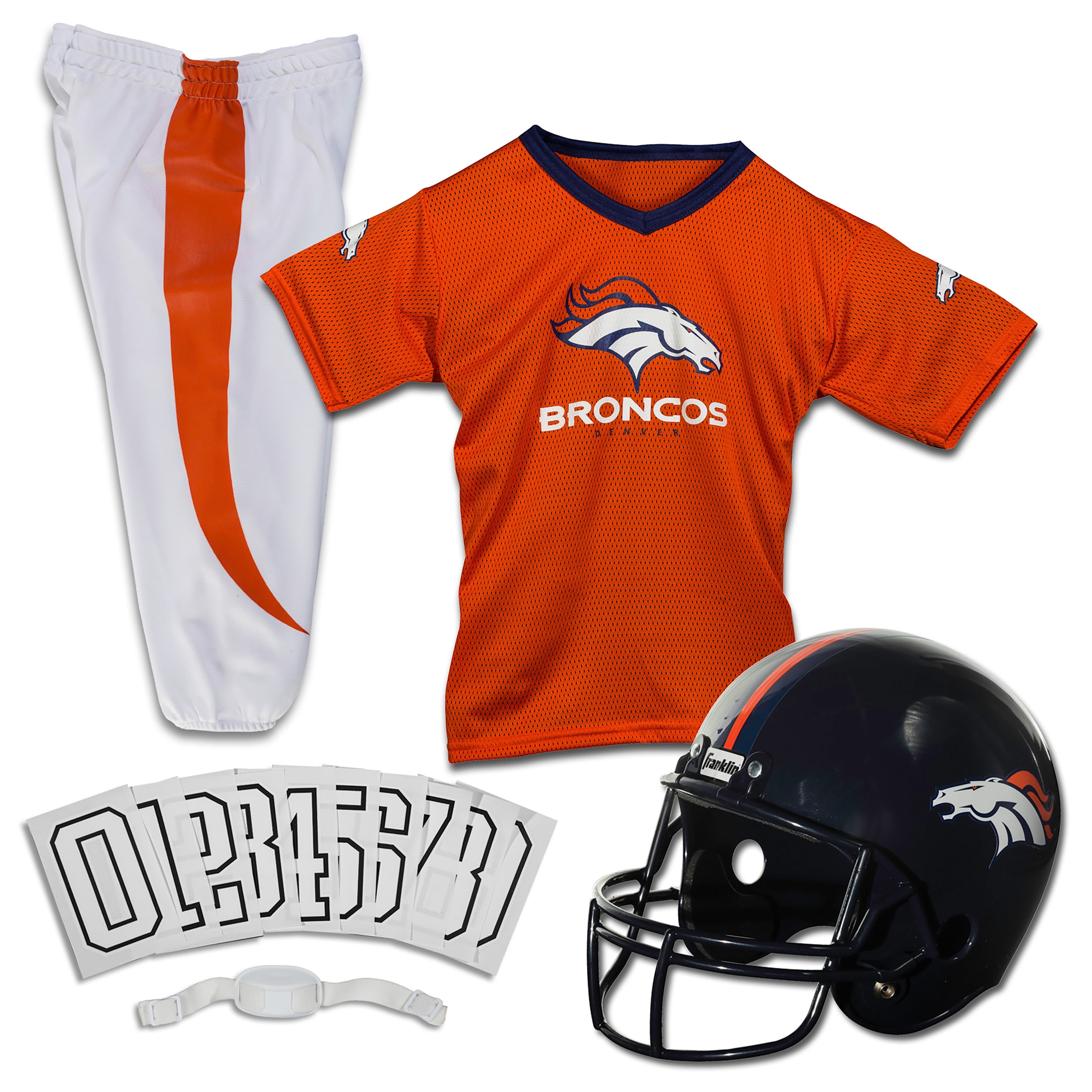 Franklin Sports NFL Denver Broncos Youth Licensed Deluxe Uniform Set ...