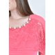 thumbnail image 4 of Blusa con encaje y detalle de perlas Roman Fashion /Tallas Extras, 086 (Rosa) rosa 38, 4 of 5