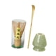 thumbnail image 4 of Japones Matcha Set Modern Tea Utensils Matcha Accessory Bamboo Matcha Batchis, Batcheador de cerámica y cuchara de bambú Verde de mármol, 4 of 9