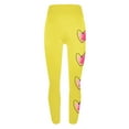 thumbnail image 3 of QATAINLAV Women's Valentine Day Leggings Fashion Heart Printed Tight Yoga Pants Milk Silk Soft Sport Elastic Tight Pants 2025 Valentines Gifts Yellow S Todays Sale, 3 of 7