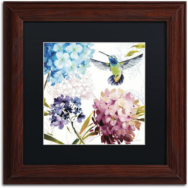 Trademark Fine Art Spring Nectar Square Iii Canvas Art By Lisa Audit Black Matte Wood Frame Walmart Com Walmart Com