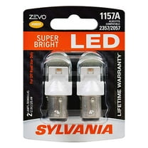 Sylvania Zevo 1157 Amber LED Bright Interior Exterior Mini Light Bulb, 2 Pack