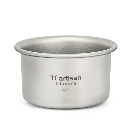 

35ml Titanium Tea Cup Coffee Mug Ultralight Camping Picnic Whiskey Wine Cup