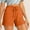 Orange, variant on Qulqfy Plus Size Women Pants Summer Trendy Casual White Solid High Waisted Shorts Womens Trousers Slacks XXXXXL