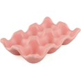 thumbnail image 1 of Ceramic Egg Holder 6 Cups Porcelain Egg Tray Set Kitchen Restaurant Fridge Storage Decoration, 1 of 3
