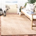 thumbnail image 2 of SAFAVIEH Courtyard Barrett Geometric Indoor/Outdoor Area Rug, Coffee/Sand, 6'7" x 9'6", 2 of 9