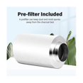 thumbnail image 2 of 4 Inch Air Carbon Filter Odor Control, Reversible Flange, Pre-Filter Included, Smelliness Scrubber for Grow Tent Rooms, 2 of 5