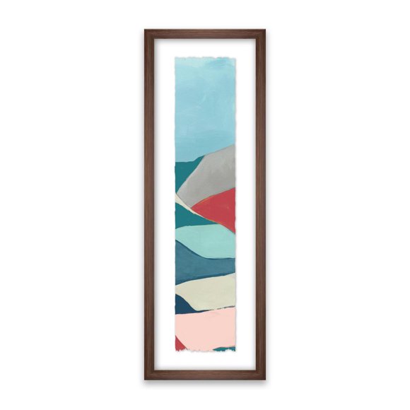 Artissimo Designs Geoscape II, papier encadré, impression sur verre, 9W x 26H x 1.18D
