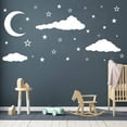 thumbnail image 6 of Heldig Moon, Stars, and Clouds Wall Decals - Nursery Wall Decoration, Vinyl Stickers for Kids, 6 of 6