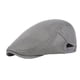 thumbnail image 3 of Gorra plana de malla Jinwen Sombrero de pintor Ajustable Gris, 3 of 8