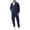 Navy, variant on Men's Fleece Lined Tracksuits Sweatsuits 2 Piece Sets Winter Full Zip Jogging Track Sweat Suits thermal Casual Outfits Army Green