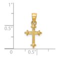 thumbnail image 3 of 14k Small Cross Charm in 14k Yellow Gold, 3 of 3