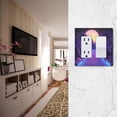 thumbnail image 5 of Yayeee Rocker Switch Wall Plate 1-Gang 4.6"x2.9" Home Decorative Outlet Cover, Blue Road, 5 of 6