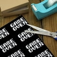thumbnail image 3 of Game Over Gamer Pixel Font Geek Premium Roll Gift Wrap Wrapping Paper, 3 of 4