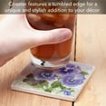 thumbnail image 4 of Thirstystone Purple Pansies Single Tumbled Tile Coaster Create Your Own Set, 4 of 7
