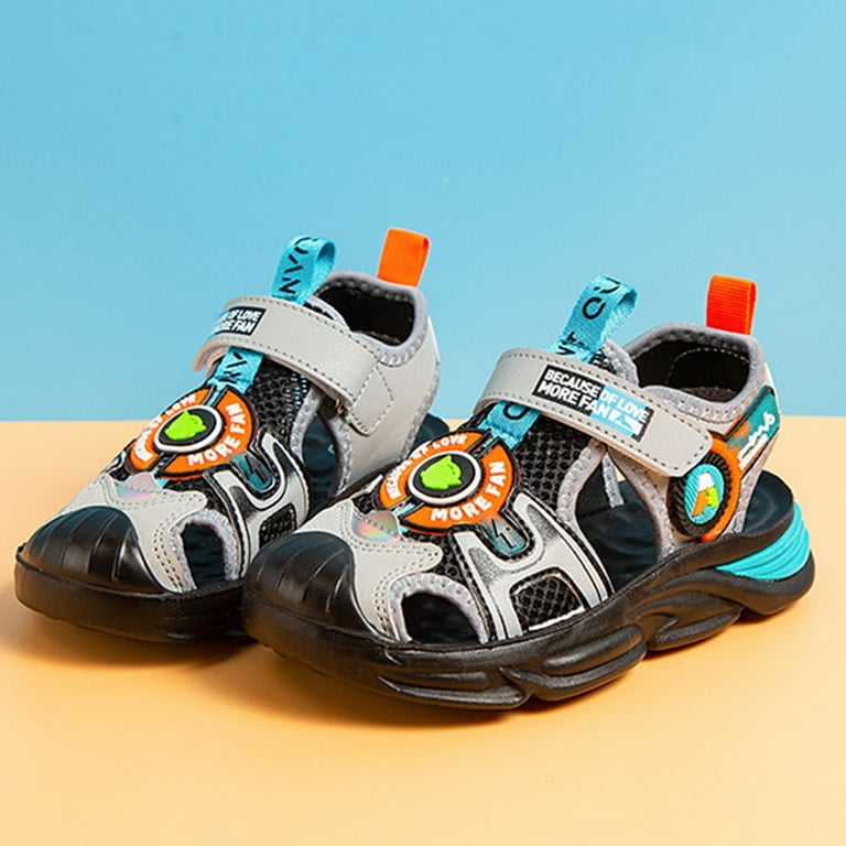 JDEFEG Kids Sandals Size 3 Summer Boys Girls Sandals Kids Toddler Casual Walking Shoes Slides Sandals Unisex Children Comfortable Boys Sandals Boy