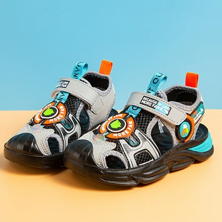 

Huilaibazo Summer Boys Girls Sandals Kids Toddler Casual Walking Shoes Slides Sandals Unisex Children Comfortable Boys Sandals