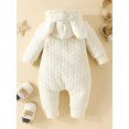 thumbnail image 2 of ZAXARRA Baby Jumpsuit, Long Sleeve Ears Hooded Button Closure Fall Romper Clothes for Boys Girls, 2 of 7