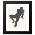 thumbnail image 2 of Reijer Stolk 12x14 Black Modern Framed Museum Art Print Titled - Anatomical Study of the Breast, Abdominal and Leg Muscles of a Man in Silhouette (1906), 2 of 5