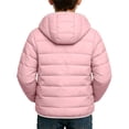 thumbnail image 4 of Mifsaly Toddler Boys Girls Winter Coat Full Zip Hooded Quilted Jacket Kids Lightweight Windproof Thermal Outerwear for Back to School, 4 of 5