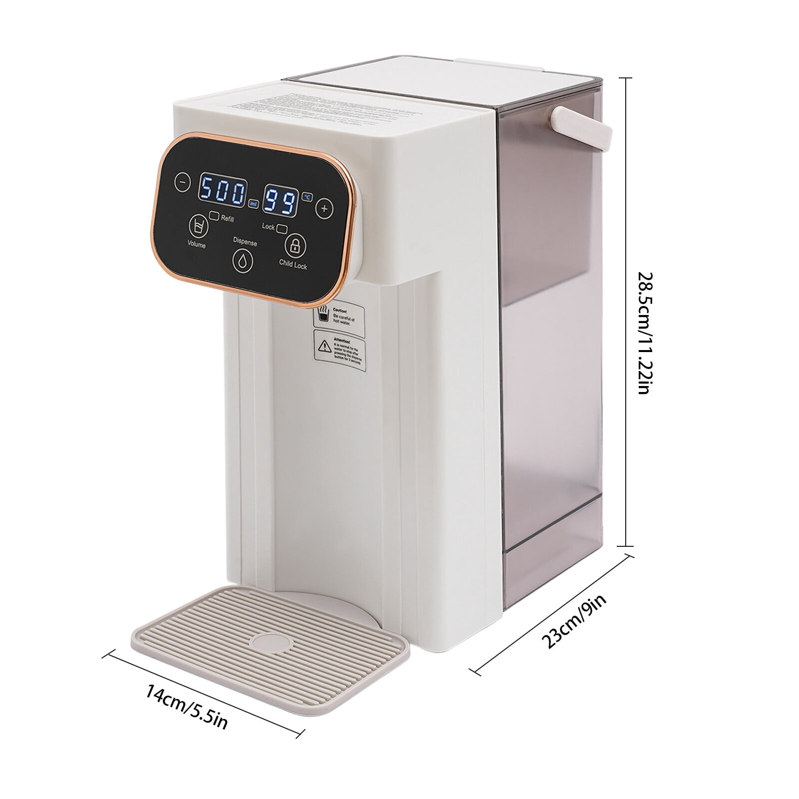 Instant Hot Water Dispenser with Filter, Countertop Water Dispenser 3L/101.44oz