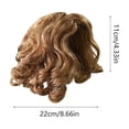 thumbnail image 3 of Cififendec Porch Goose Wig, Yarn Wigs for 23" Large Goose Figurine, Removable Outdoor Yard Garden Decor Accessory, 3 of 5