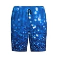 thumbnail image 6 of Daiia A Blue Glitter Mens Woven Stretch Pajama Short,Short Pajama Pants-4X-Large, 6 of 7