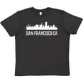 thumbnail image 3 of Inktastic San Francisco California Skyline CA Cities Youth T-Shirt, 3 of 5