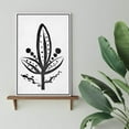 thumbnail image 4 of wall26 Framed Canvas Wall Art Leaves with Vein Detail Drawing Geometric Patterns Block Print Abstract Contemporary Expressive Black and White for Living Room, Bedroom, Office - 24x36 inches, 4 of 4