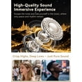 thumbnail image 7 of Wireless Earbuds, Bluetooth 5.4 Sport Headphones with Multifunctional Touch Screen, ENC Noise Cancelling, Ear Buds with IPX7 Waterproof & Bass Stereo Sound for iOS & Android，Black, 7 of 7