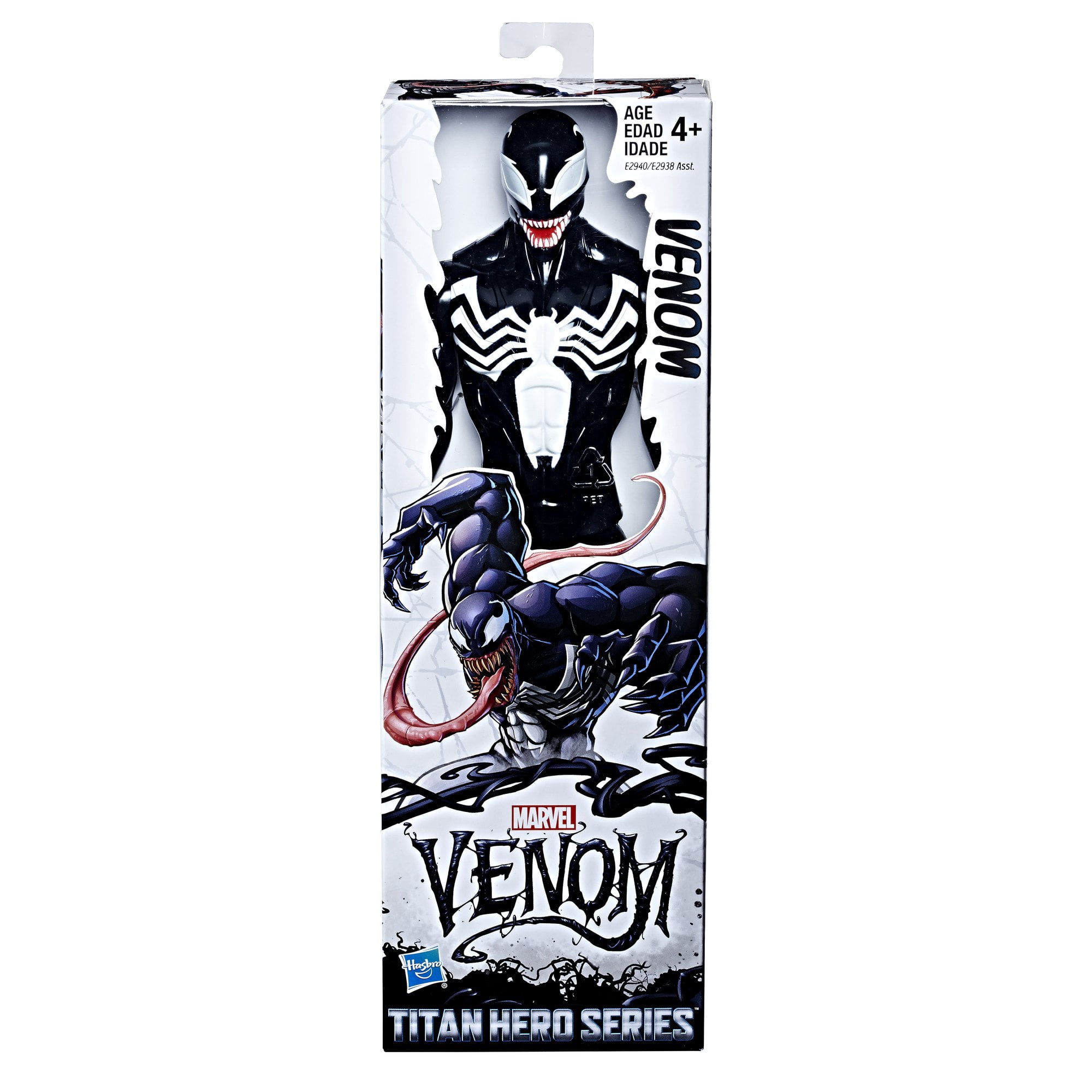 Venom plastic figure 12in, hands and feet can move