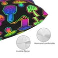 thumbnail image 3 of Honeii Bright Mushrooms Print Pillow Cases,Plush Throw Pillow Covers,Decorative Pillowcase for Sofa, Couch, Living Room-20"x30", 3 of 6
