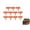 Red#4, variant on Landscaping Edging 10PCS UV-Resistant Imitation Stone Garden Edging Interlocking Garden Fence Border Flower Bed Edging Borders for Yard Path (Red)