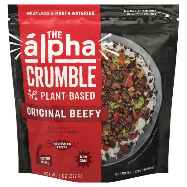 Alpha PlantBased Original Beefy Crumble, 8 oz Walmart