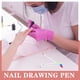 thumbnail image 4 of 3 bolígrafos para punteado y dibujo de uñas, ideales para trabajos finos de arte de uñas (blancos)., 4 of 8