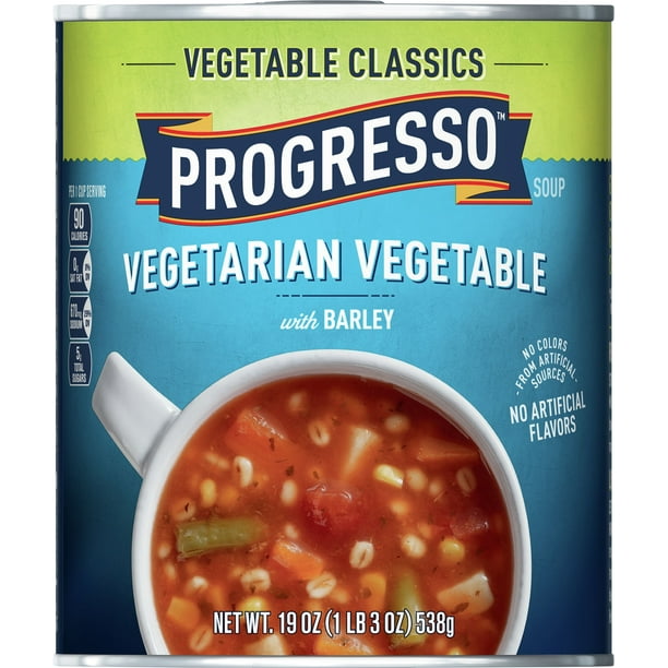 Progresso Vegetable Classics, Vegetarian Vegetable with Barley Canned ...