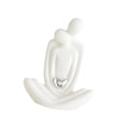 thumbnail image 2 of Pareja amantes de la estatua adorno abrazando figura de pareja para la decoración del día de San Valentín regalos de boda apartament hotel decoración Corazón de amor plateado, 2 of 8