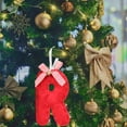 thumbnail image 5 of CuiLiyq 26 Initial Letter Christmas Ornaments, Personalized Christmas Initial Ornaments, Christmas Tree Hanging Decorations, Xmas Gifts Pendant (Cloth, R), 5 of 5