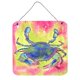 thumbnail image 1 of "Caroline's Treasures 8343DS66 Crab Aluminio Metal Impresiones para colgar en la pared o en la puerta, 6 x 6", Multicolor " Caroline's Treasures 8343DS66, 1 of 1