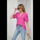 thumbnail image 2 of Camisas de Corta Abullonadas de Verano Rosa Roja M, 2 of 8