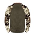 thumbnail image 4 of ZCFZJW Half Zip up Camo Sweatshirts for Men Big and Tall Regular Fit Casual Patchwork Long Sleeve V Neck Graphic Pullover Tops Loose Lightweight Athletic Shirts XXXL, 4 of 4