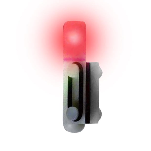 Kuymtek Alarma Mordedura Pescado Inducción LED Con Punta Caña Pescar Que Cambia Color (rojo)