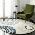 thumbnail image 2 of SAFAVIEH Soho Louise Polka Dots Wool Area Rug, Ivory/Multi, 2' x 3', 2 of 8