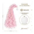thumbnail image 2 of Árbol Navidad Pino Navideño Gorro de Santa Esquimal Rosa 2.1m + Esfera Escarchada, 2 of 6